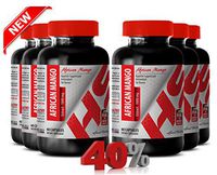 African Mango Pills for Adults - African Mango 4:1 Concentrate 1000MG - Burn Fat (6 Bottles)