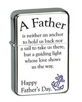 Father's Day Quotes for Dad Vector KGM Thunderbird Vintage Lighter - Wedding, Groomsman, Father's Day, Birthday, Party, Gift - Multiple Designs (A Father Anchor)