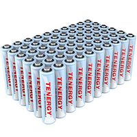 Tenergy AAA Rechargeable Battery, High Capacity 1000mAh NiMH AAA Battery, 1.2V Triple A Batteries 60-Pack