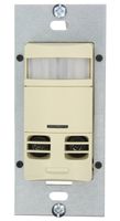 Leviton OSSMT-MDI Ultrasonic/Infrared, Dual-Relay Multi-Technology Wall Switch sensor, 2400 Sq. Ft Major & 400 Sq. Ft Minor Motion Coverage, Ivory