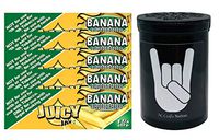 Herb Airtight Container Fresh Kettle with Juicy Jay's Banana 1.25 Flavored Hemp Rolling Papers 5 Count DC Crafts Nation- Metal