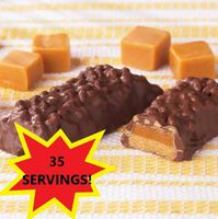 HEALTHWISE Caramel Crunch BAR - 35 Servings (5 Boxes) - HIGH Protein - Low CARB