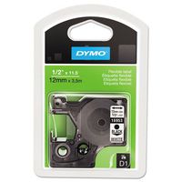 Genuine DYMO 1/2" (12mm) Black on White Flexible D1 Tape for Electronic Dymo LabelPoint 300 Label Maker