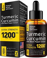 Turmeric Curcumin with BioPerine - 1200mg PER Day - Highest Potency & BIOAvailability - Turmeric Curcumin Supplement for Pain Relief & Joint Support - Anti Inflammatory Effect - No-GMO