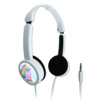Novelty Travel Portable On-Ear Foldable Headphones Fantasy Mythical Creatures - Unicorn Pony Rainbow Pink