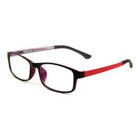 Cyxus Blue Light Blocking Glasses Professional UV Protection Reading Eyewear Anti Eye Fatigue Transparent Lens with TR90 Lightweight Eyeglass Frames Unisex (8327， TR90 Red)