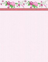 Love Pink Floral Stationery Printer Paper 26 Sheets