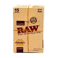 RAW Artesano 1 1/4" Rolling Papers with Tips (3 Boxes - 15 Units per Box) - MJ-1602