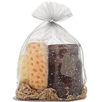 30 Organza Silver Gift Party Favor Fabric Treat Goody Bag Large 8.75" by 13.75