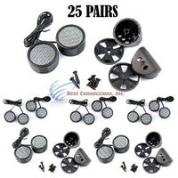 25 PACK 500w High Frequency Car Truck Stereo Super Tweeters Built-in Crossover XTC-3300