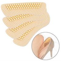 SUMAJU 2 Pairs Heel Pads, Heel Cushion Pads Heel Liner Cushions Insoles Heel Grip Pads High Heel Inserts Shoe Insoles Foot Care Protector for Womens and Mens Shoes (Beige)