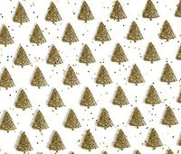 Elegant Gold Trees & SparklesWrapping Tissue Paper for Art DIY Crafts in Bulk # 757-10 Large Sheets Size 20" x 30"