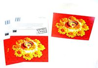 Handmade Blank Card with Festival Light Theme: Set of 3