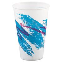 SOLO Cup Company Jazz Waxed Paper Cold Cups, 12 oz, Tide Design - Includes 20 packs of 100 each.