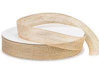 Pack Of 1, Solid Woodland Natural Ribbon 1" X 25 Yards Burlap & Polyester Blend Perfect For Natural Look To All Occasion