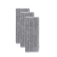 Flip Mop Refills Replacement Pads, Microfiber Head Floor Mops, Dry/Wet, Machine Washable, Double Sided Flat Sponge,Suitable for All Surface Cleaning (Gray, 3PCS)