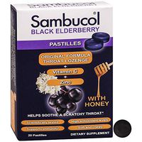 Sambucol Pastilles, Black Elderberry, 20 Count