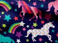 'NUGGLEBUDDY New! Microwavable Moist Heat & Aromatherapy Organic Rice Pack-Cold Pack. Beautiful Navy Unicorn Flannel. UNSCENTED. The Perfect Gift!
