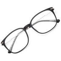 Gaoye Computer Blue Light Blocking Glasses Women/Men,Spring Hinge TR90 Lightweight Frame Anti Headache UV Lens Protection - 0.0 Magnification (Matte Black/Transparent Lens)