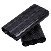 ETOPSTECH Carbon Fiber Tough Design for Added Cigar Protection Travel Case 3 Tube Black