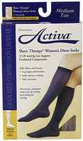 Activa 15-20 mmHg   Sheer Therapy Women's Socks, Tan, Medium