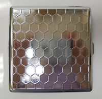 Eclipse Gun Metal Stainless Cigarette Case, Fit King Size, 3102H1-2