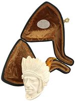 Large Indian White Turkish Meerschaum Smoking Pipe