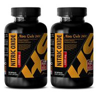 Energy Plus - Nitric Oxide Boost 2400MG - Nitric Oxide Heart - 2 Bottles (180 Capsules)