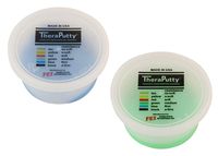 TheraPutty Standard Exercise Putty Green - Medium, Blue - Firm 3 OZ Each - Bundle