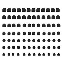 Pasamer 84pcs/Set High Heel Tips Replacesment Tap Caps, Anti-Slip, Shoes Dowels Repair