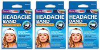 Thera-Med Headache Ice Pack Relief Band - Fabric Lined Ice Pack for Headache Relief and Migraine Relief - Works On Tension Headaches, Sinus Headaches, Minor Injuries (Тhrее Pаck)