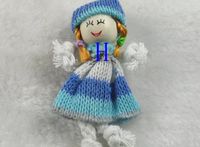 20pcs Cute Pattern Dress Girl Small Doll Craft/Appliques DIY Handicraft Lots (H)