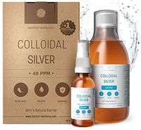 100% Natural Colloidal Silver 40 PPM 10oz ● Superior Concentration, Smaller Particles = Better Results ● Certified by 3 Independent Laboratories