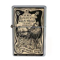 Wind Proof Dual Torch Refillable Lighter Vintage Poster D-058 Market Fillmore West Kensington Fall Series