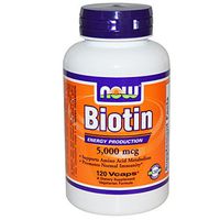 Now Foods Biotin 5,000mcg, 120 vcaps