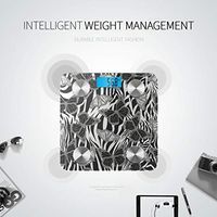 LYAOE Bluetooth Body Fat Scale Monochrome Butterflies Butterfly Smart Wireless Scale with LCD Display Measuring Body Weight Bmi and Health Digital Scale