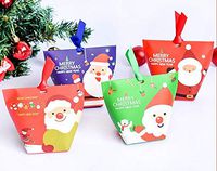 Fascola Christmas Candy Boxes,Small 3D Christmas Holiday Gift Box Set for Party Favors, Candy, Ornaments, Toys, Baked Goods and Games – 32 Pack (Package E)