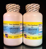 L-arginine 500mg ~ 600 Tablets, Enhance Fat Metabolism, Energy aid. Made in USA