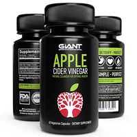 Apple Cider Vinegar Pills with Cayenne Pepper for Natural Detox, Fast Weight Loss, Appetite Suppressant, Immune Booster, Digestive Support for Optimal Health 500mg per Serving | 60 Capsules