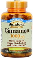 Sundown Naturals Cinnamon 1000mg Capsules, 200 ea by Sundown Naturals