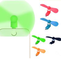 2x Katherine USB Micro Phone Fan,Mini Phone Fan for Android or iPhone 5 5s 6 6s 6plus (Green_Android)