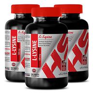 L-lysine Powder for Humans - 500 MG L-LYSINE - for Fat-Burning (3 Bottles)
