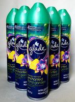 5 GLADE Aerosol Room Spray Scented Air Freshener ENCHANTED FLORAL GARDEN 8 Oz