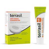 Jock Itch Treatment MAX + Soap - 6X Faster Than Leading Brands Dr. Recommended 100% Guaranteed All Natural Antifungal Ointment Treats Tinea Cruris Relieves Itch Irritation by Terrasil®