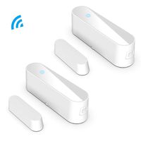 [2-Pack] Mini WiFi Door and Window Sensor, Smart Security Alarm with App for Home Office Business Burglar Alert, No Hub Required, Compatible with Alexa Google Home IFTTT