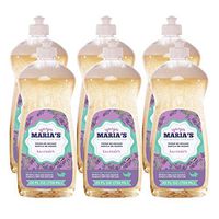 Yaya Maria's Natural Liquid Dish Soap, Only 6 Ingredients, Lavender, 100% Nontoxic - Compare to any other dish soap - 25 fl oz, 6-Pack