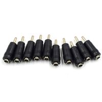 Hxchen DC Power Converter Plug 5.5mm x 2.5mm to 3.5mm x 1.35mm Tip Size AC - (10 Pcs)