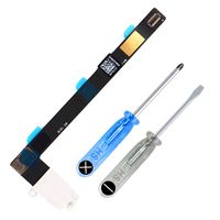 MMOBIEL Headphone Audio Jack Flex Cable Ribbon Replacement Compatible with iPad Air 2 9.7 Inch (White) incl Screwdriver