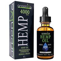 GreenIVe - Hemp Oil - Premium Quality Hemp Plant Oil - USA farmed and Bottled - Exclusively on Amazon (4 Ounce 4,000mg, Peppermint)