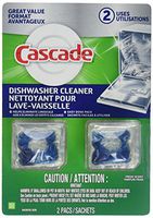 Cascade Dishwasher Cleaner, Fresh Scent, 2 Count (Pack of 2) Total 4 Pacs